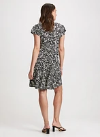 V-Neck Floral Dress