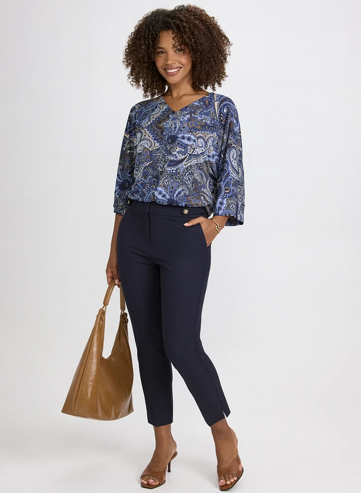 Blouse à motif paisley