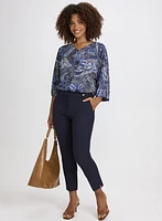Blouse à motif paisley