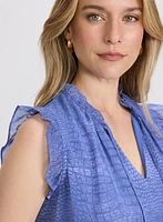 Blouse à motif peau de serpent