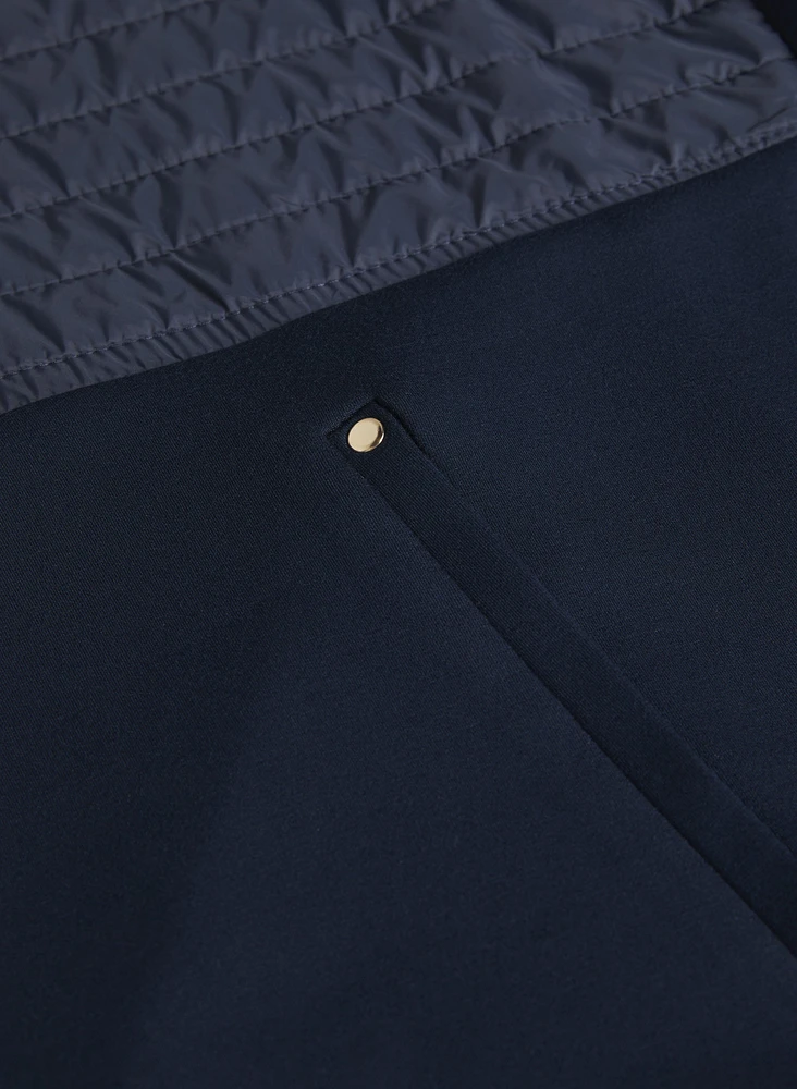 Zip Nylon Trim Top