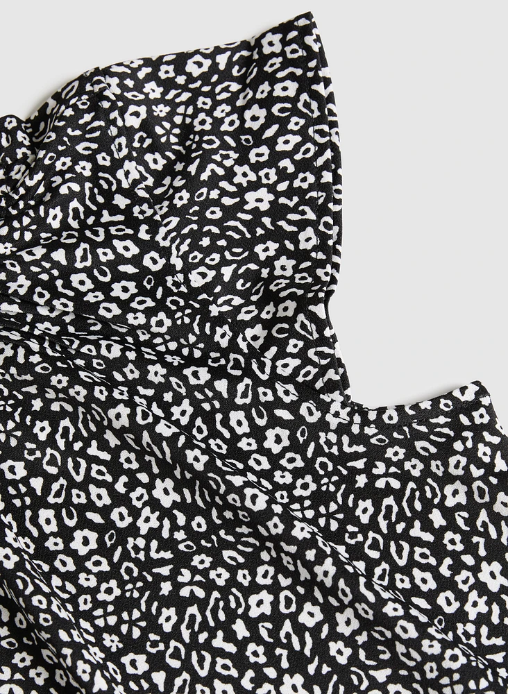 Haut à motif floral