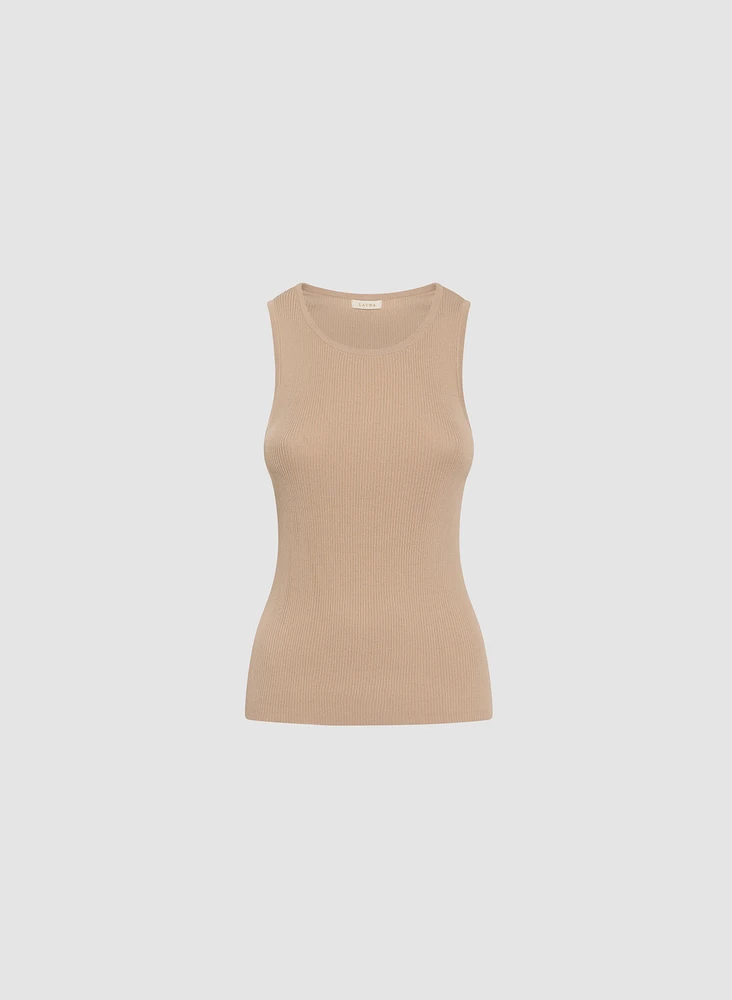 Camisole Essentiels en tricot côtel