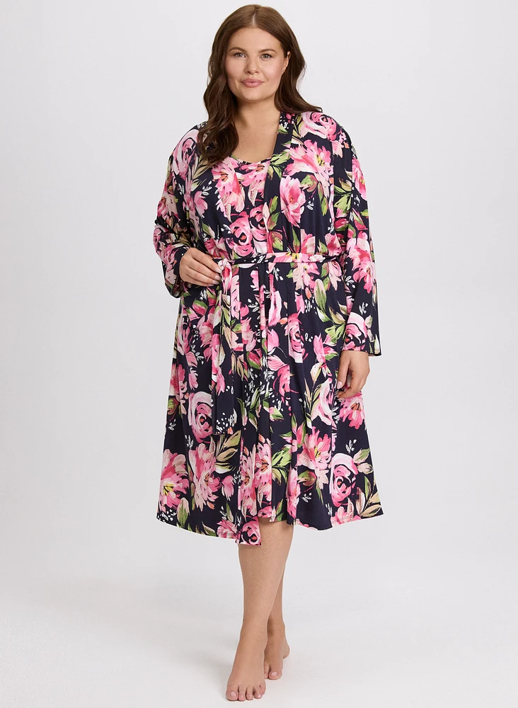 Ensemble à robe de nuit et chambre florales