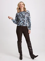 Long Sleeve Paisley Top