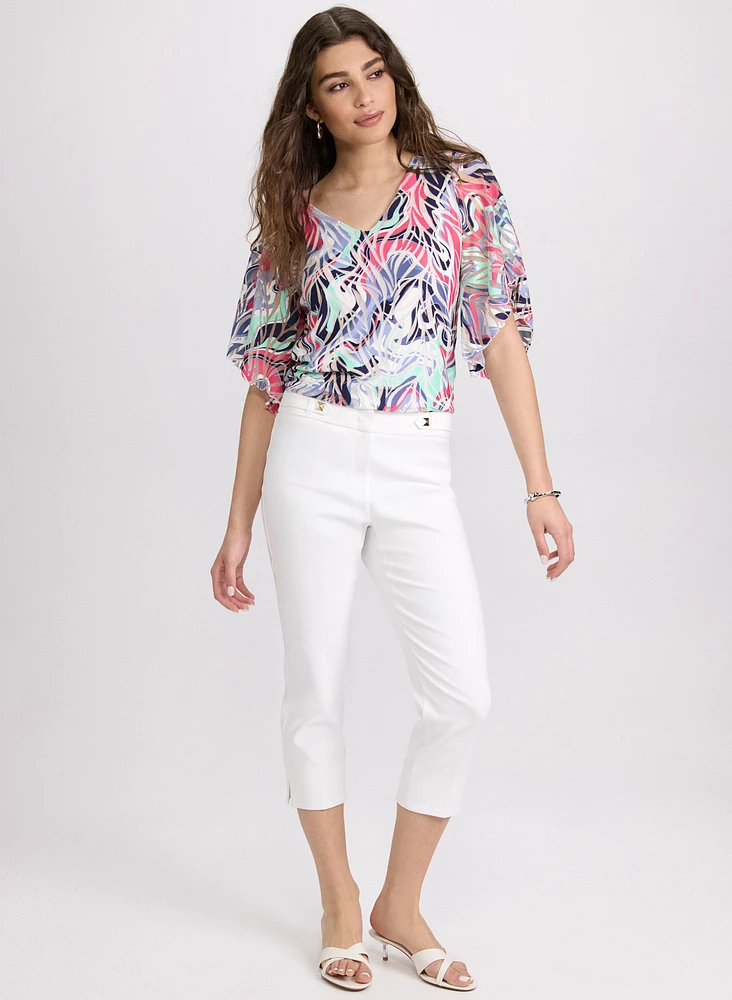 Blouse à motif abstrait