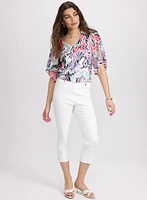 Blouse à motif abstrait