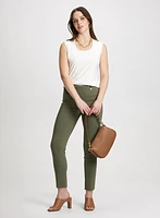 Slim Leg Pull-on Bengaline Pants