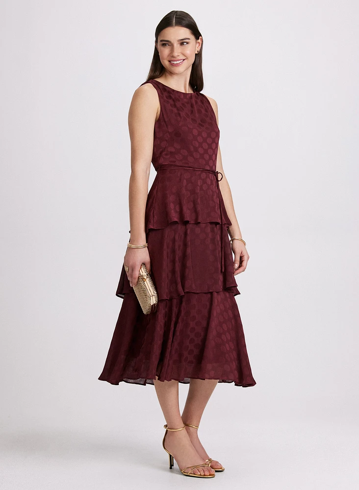 Tiered Dot Dress