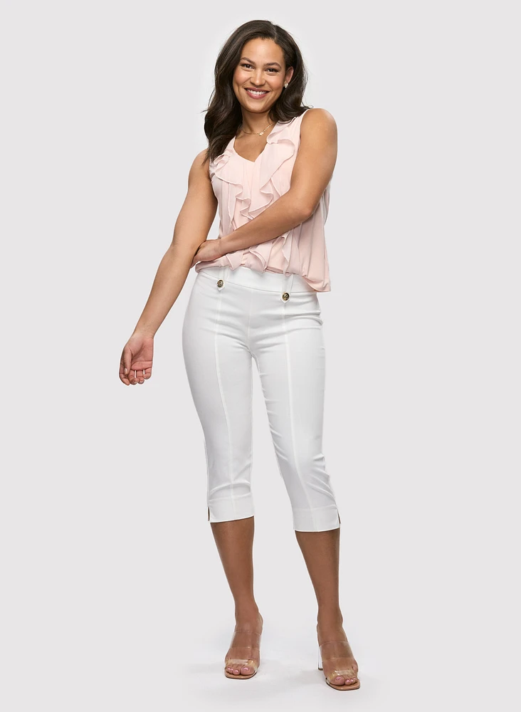 Straight Leg Pull-On Capris