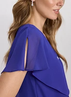 Tiered Chiffon Dress