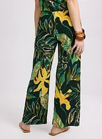 Olivia Palm Print Pants