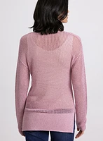 Pull en tricot ajouré