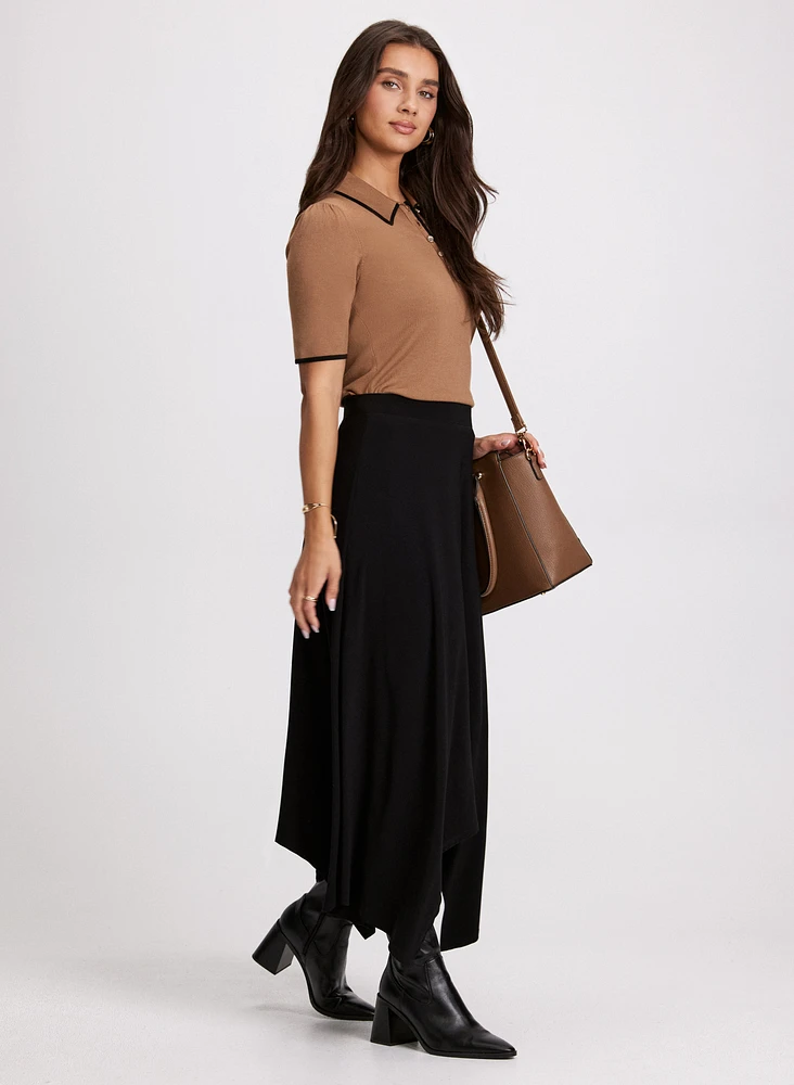 Asymmetric Hem Skirt