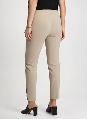 Slim Pull-On Ankle Pants