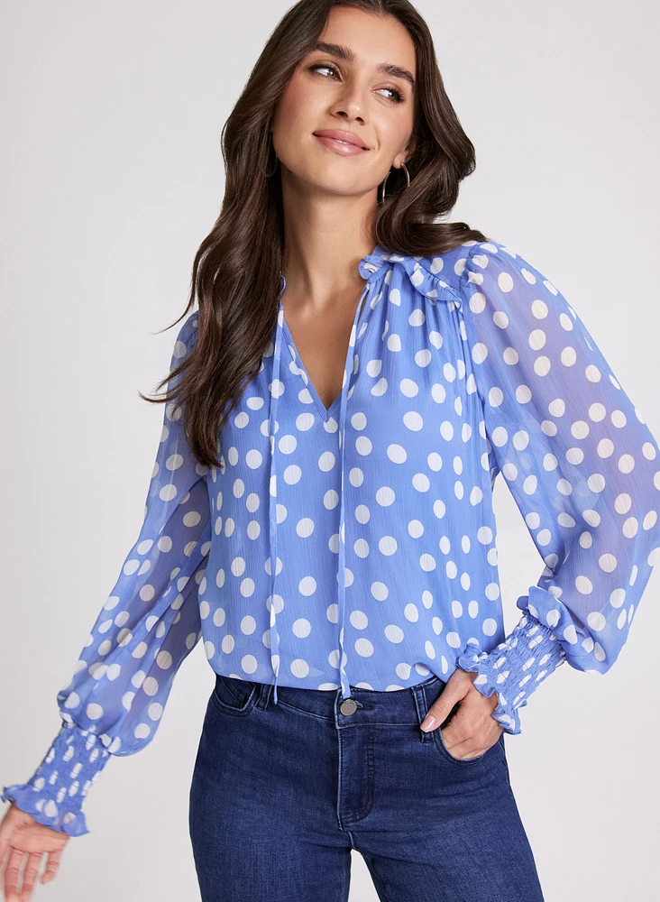 Blouse à pois