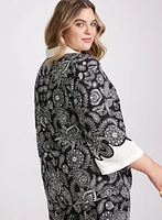 Paisley Placement Print Blouse