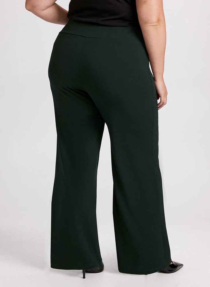 Olivia Pull-On Wide-Leg Pants