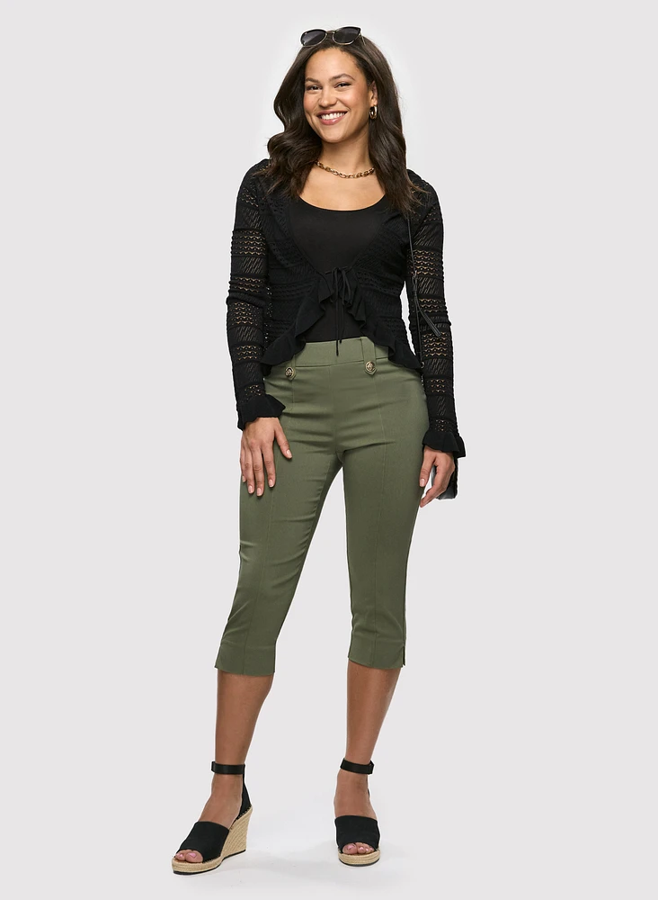 Straight Leg Pull-On Capris