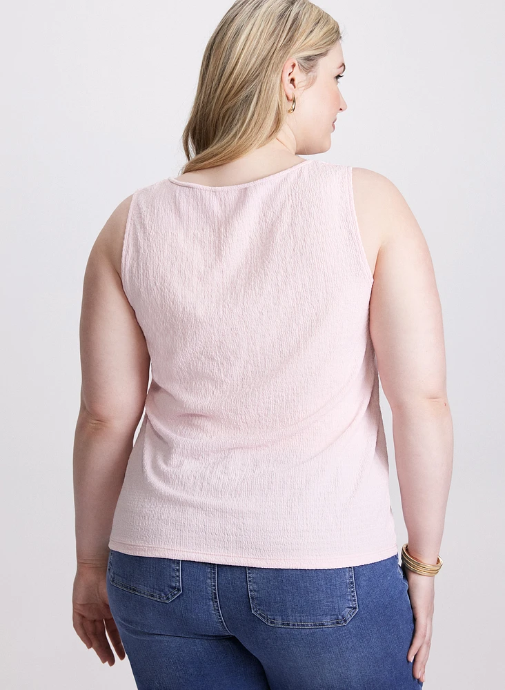 Sleeveless Textured Top