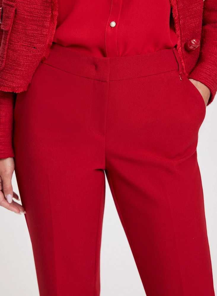 Pantalon Emma à ourlet fendu – court