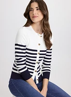 Stripe Knit Cardigan