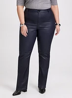 Coated Slim Leg Jeans