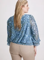 Blouse à motif paisley