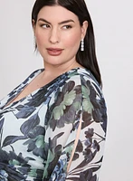 Robe en chiffon florale
