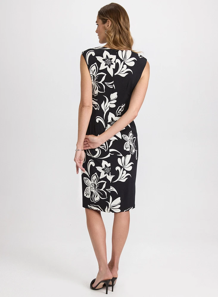 Robe en jersey à motif floral