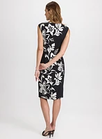 Robe en jersey à motif floral