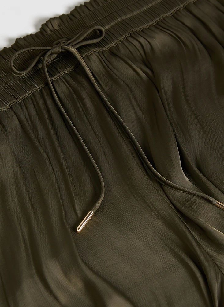 Olivia Satin Wide-Leg Pants
