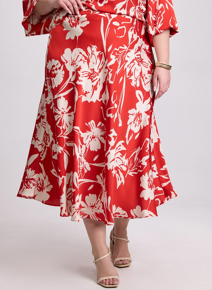 Joseph Ribkoff - Floral Midi Skirt