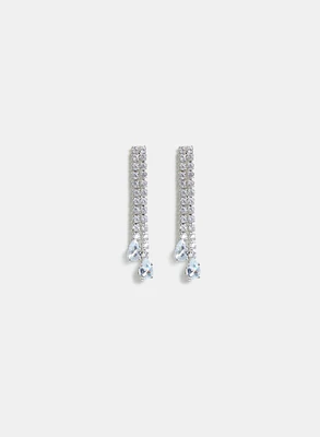 Cubic Zirconia Drop Earrings