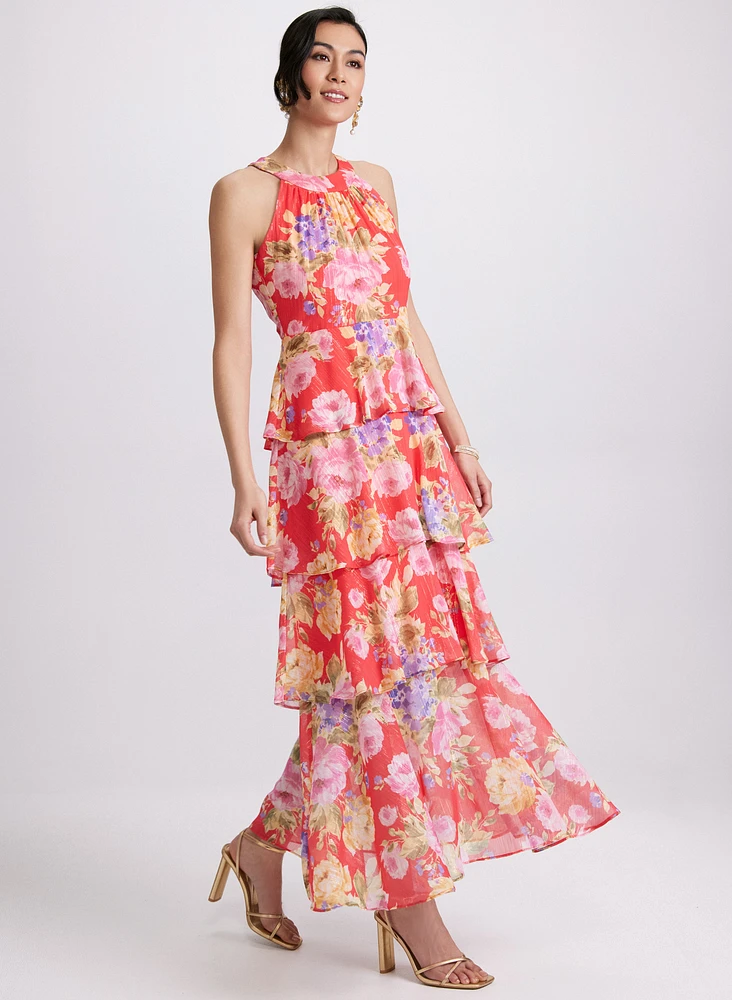 Tiered Floral Dress