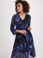 Printed Chiffon Dress