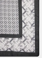 Mixed Geometric Print Scarf