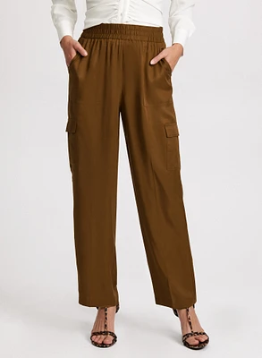 Pantalon cargo Sofia à jambe droite