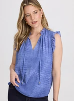 Blouse à motif peau de serpent