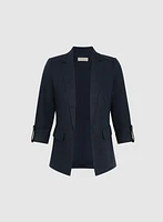 Blazer en mélange de lin