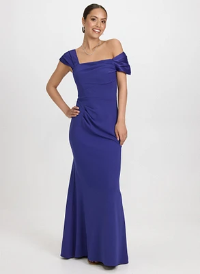 Asymmetric Off-Shoulder Dress