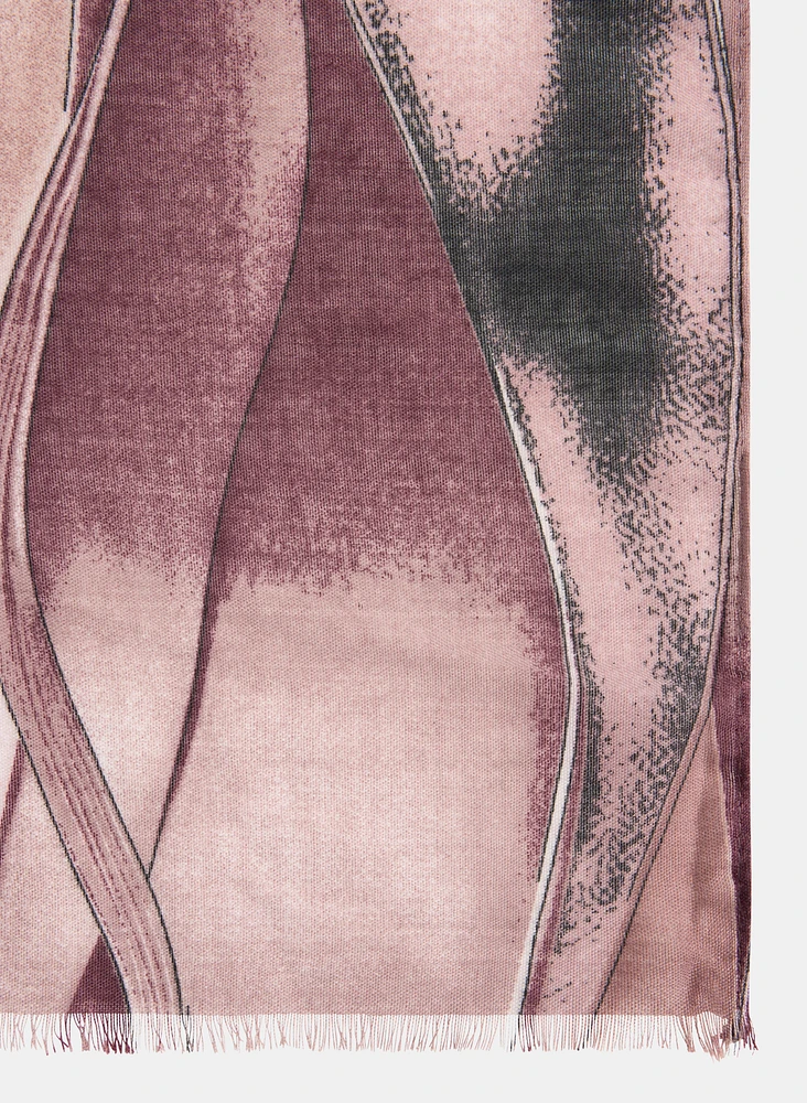 Foulard à motif abstrait