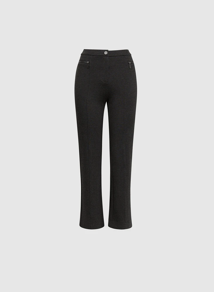 Pantalon Mia à jambe droite – court