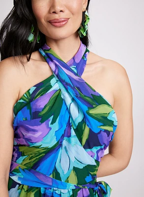 Tropical Halter Dress