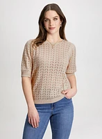Pull ras-du-cou en tricot