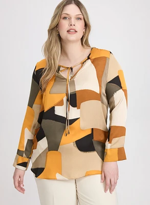 Joseph Ribkoff - Geometric Print Blouse