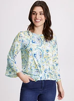 Paisley Print Top