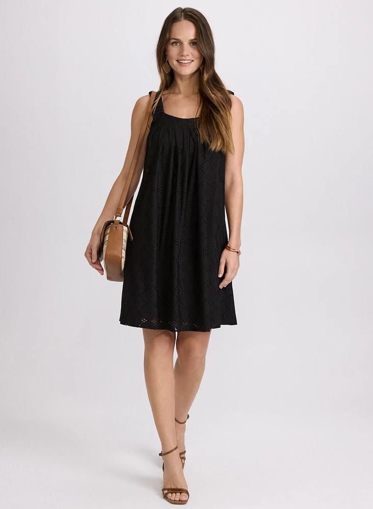 Eyelet Embroidered Dress