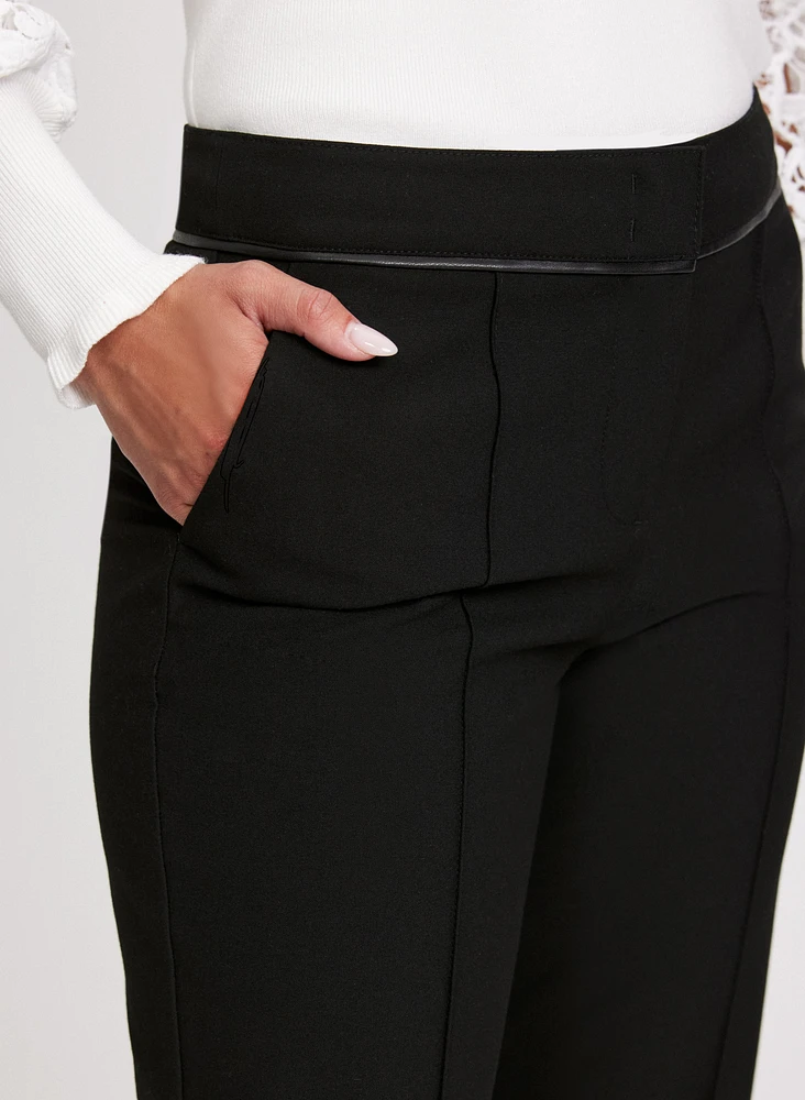 Pantalon Emma à jambe droite – court