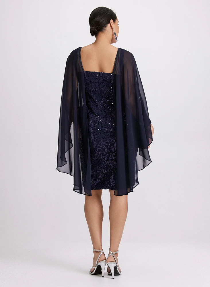 Layered Capelet Dress